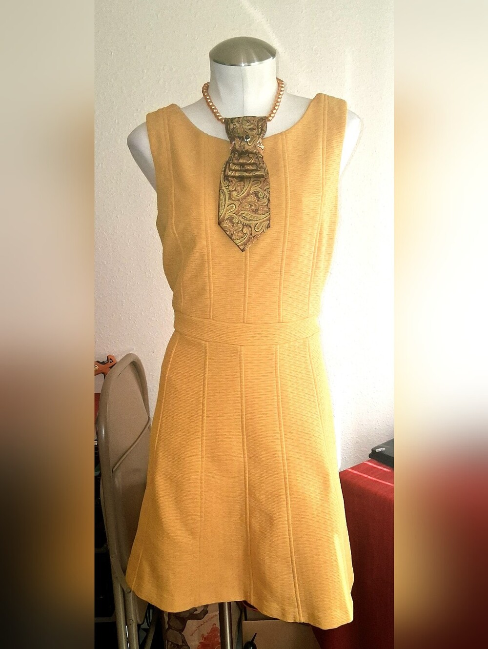 Sleeveless A-Line Dress